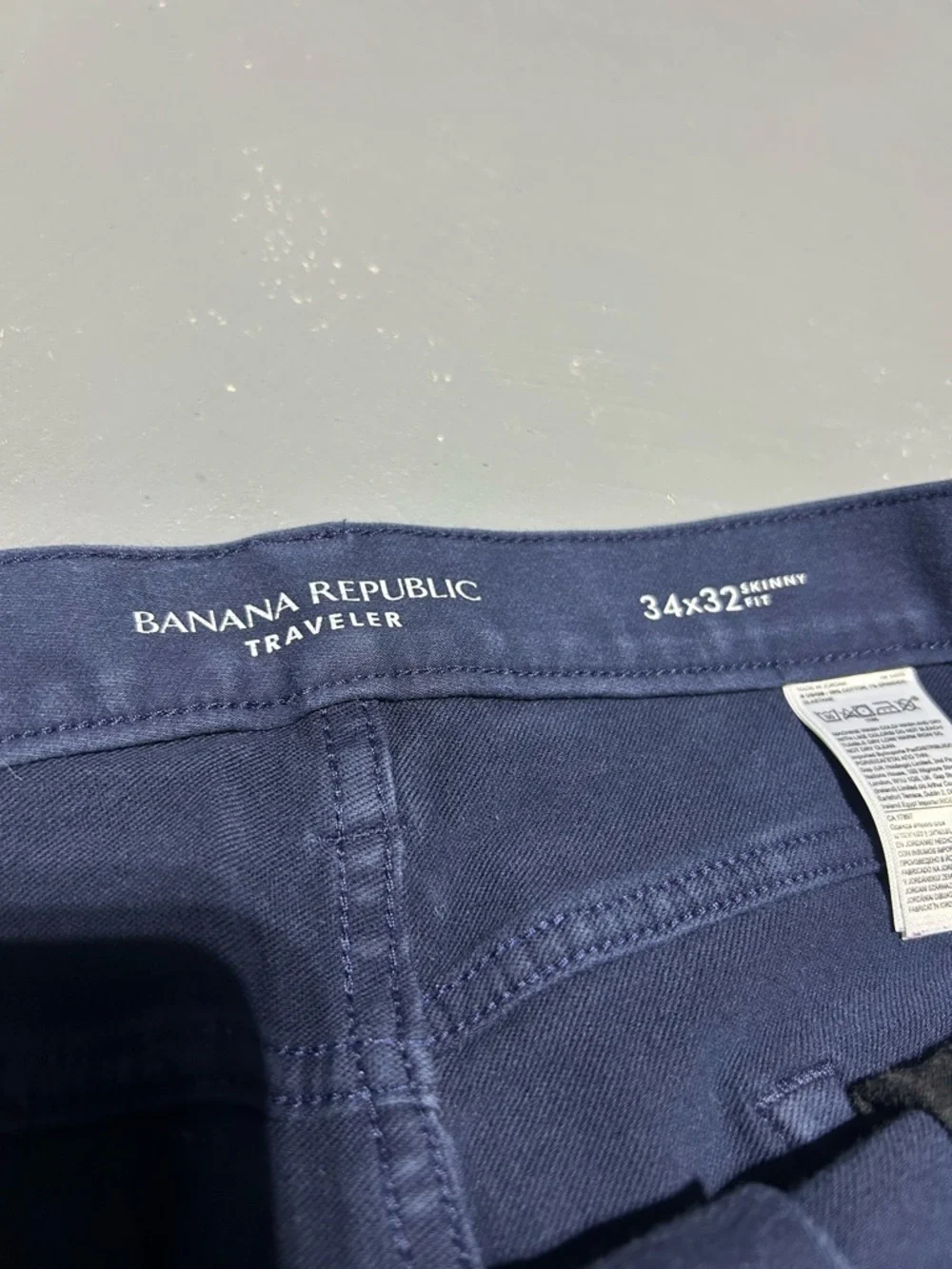 Banana Republic Blue Traveler Skinny Fit Stretch Soft Jean Pants (Men’s 34 x 32)